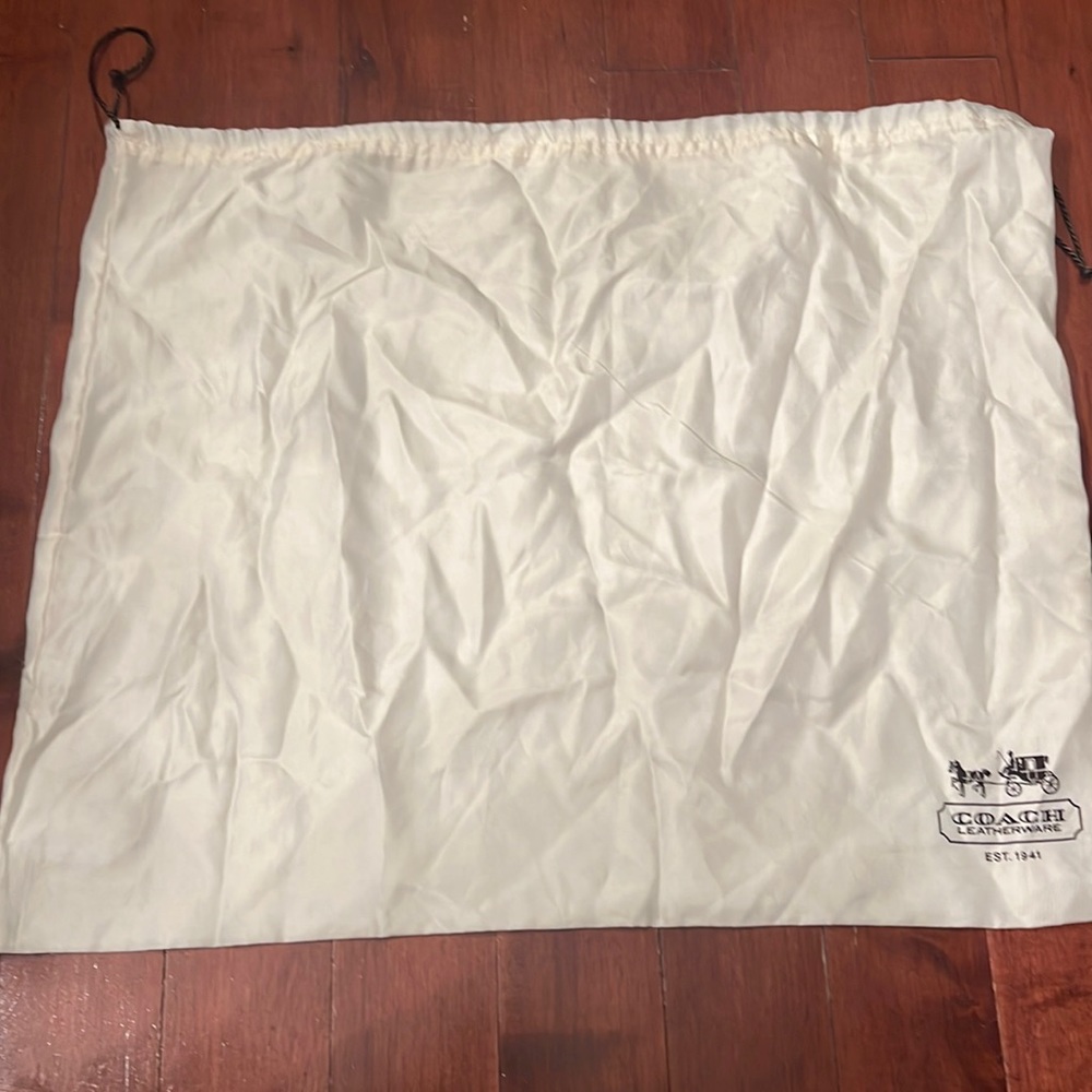 Large silk coach dustbag